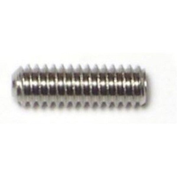 Midwest Fastener #8-32 x 1/2" 18-8 Stainless Steel Coarse Thread Hex Socket Headless Set Screws 20PK 75006